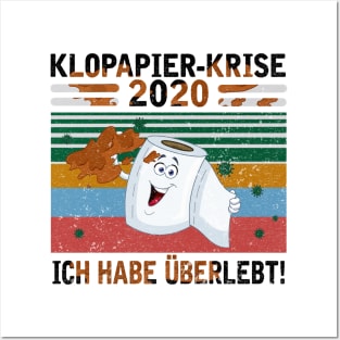 KLOPAPIER-KRISE 2020 Posters and Art